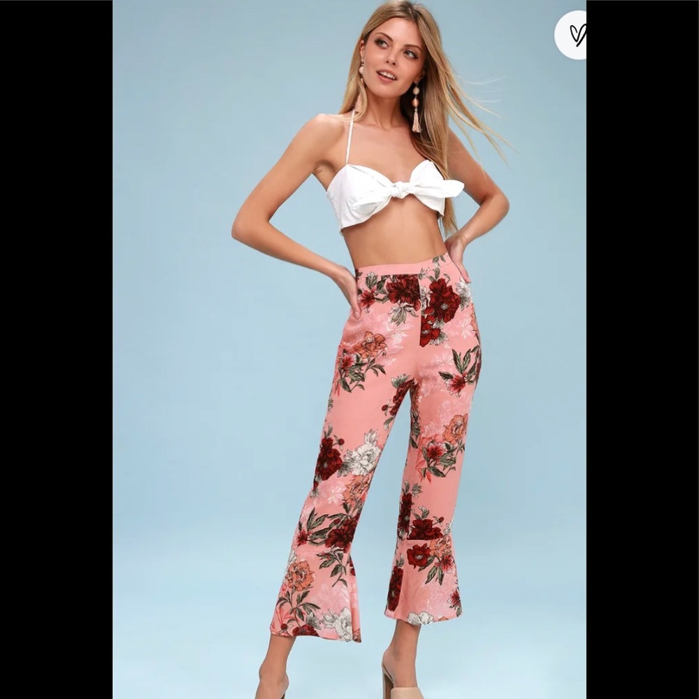 NWT BB Dakota Pink Floral Print High-Waist…